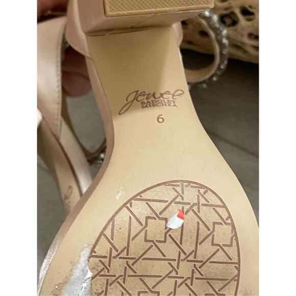 Badgley Mischka Mayra Ankle Strap Evening Shoe Size 6 New - Picture 11 of 11